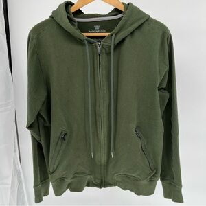 Mack Weldon Men’s Full Zip Sweatshirt Size L Jacket Everyday Lounge Casual Green